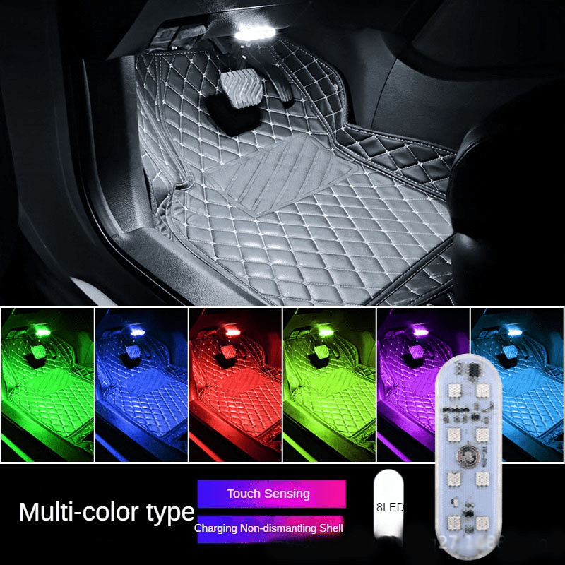 Led Car Lights 48 Led Interior Lights With Smart App Remote - Temu