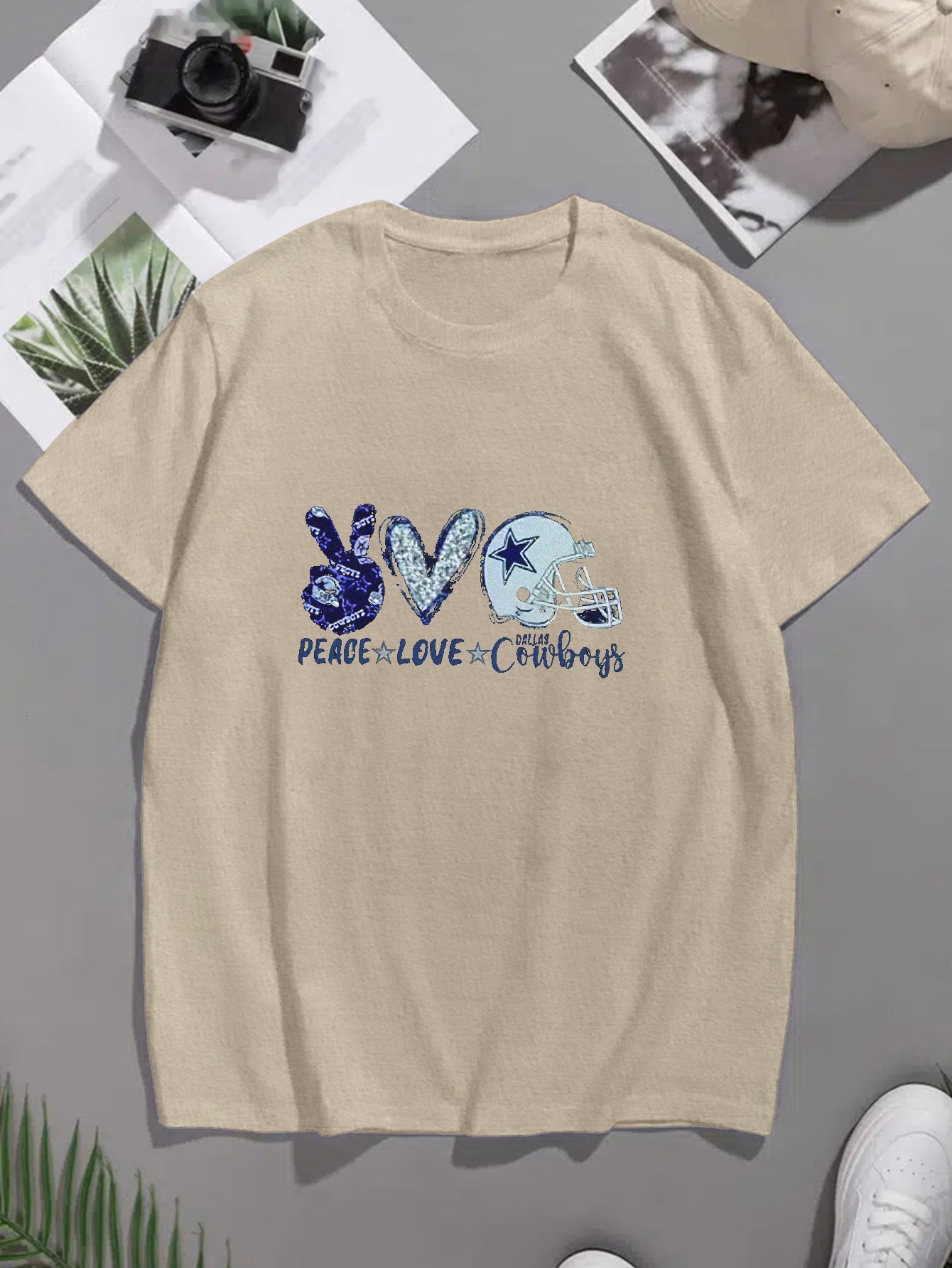 Dallas Cowboys Shirt, Peace Love Cowboys, Unisex