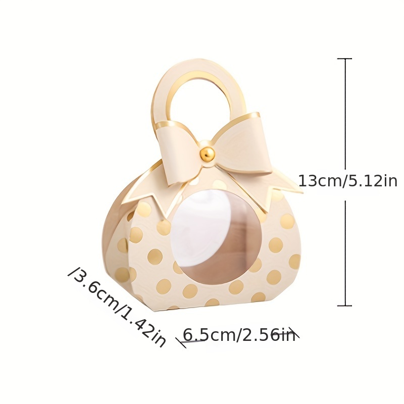 Cute Bow Mini Gift Bag Box Showers Weddings Temu