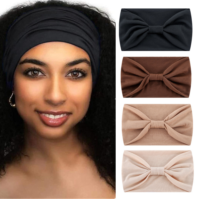 Bandeau large mèche bandeau sport cheveux hijab bandeau yoga - Temu France