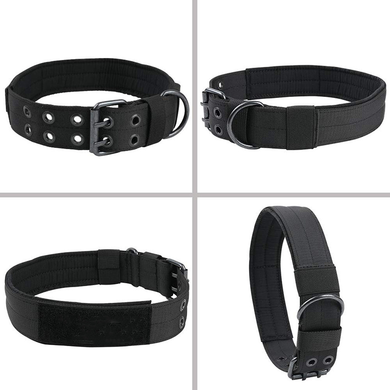 Adjustable Tactical Dog Collar for Training - Medium & Large Dogs