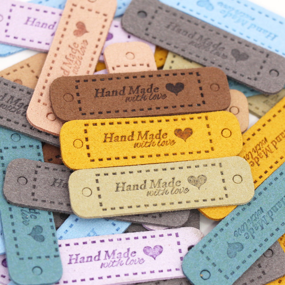 Handmade With Love Labels Crafting Woven Ribbon Tag Clothing - Temu