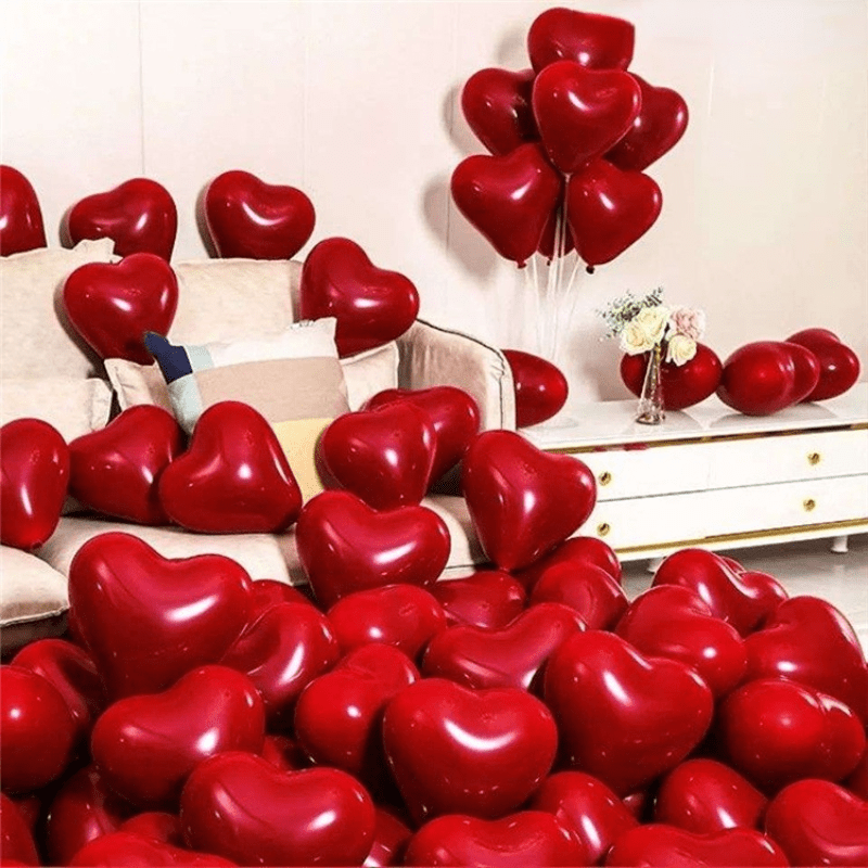 DIWULI Palloncino a Forma di Cuore, Palloncino a Forma di Cuore Nobile,  Palloncino a Forma di Cuore Rosso, Compleanno, Matrimonio, Festa a Tema,  Decorazione per Feste, Decorazione per Feste : : Casa