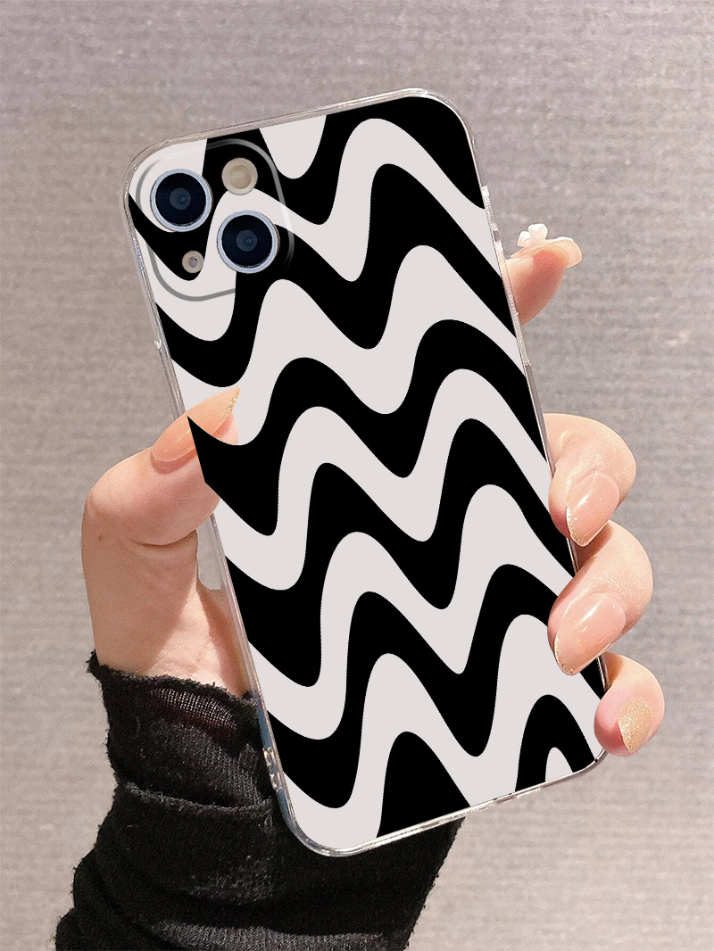 리플 효과 그래픽 디자인 전화 케이스 14 13 12 11 xs xr x 7 plus - Temu Republic of Korea