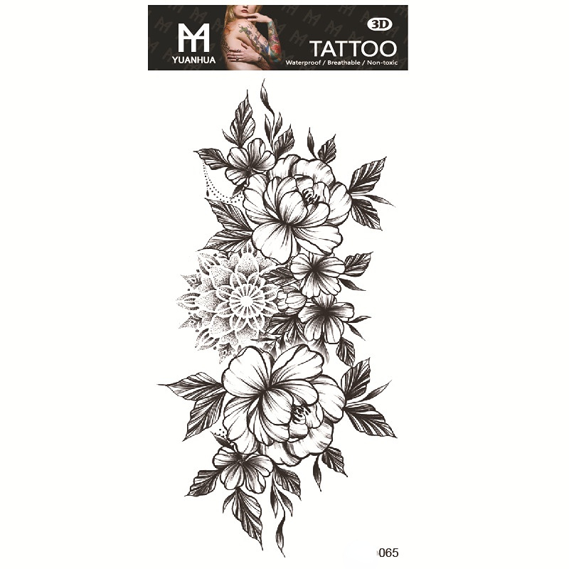 Wholesale CRASPIRE Temporary Tattoos Quote Temporary Tattoo Stickers 30  Sheets Waterproof Arm Neck Makeup Floral Blossom Tattoos Paper Black  Stickers Art 