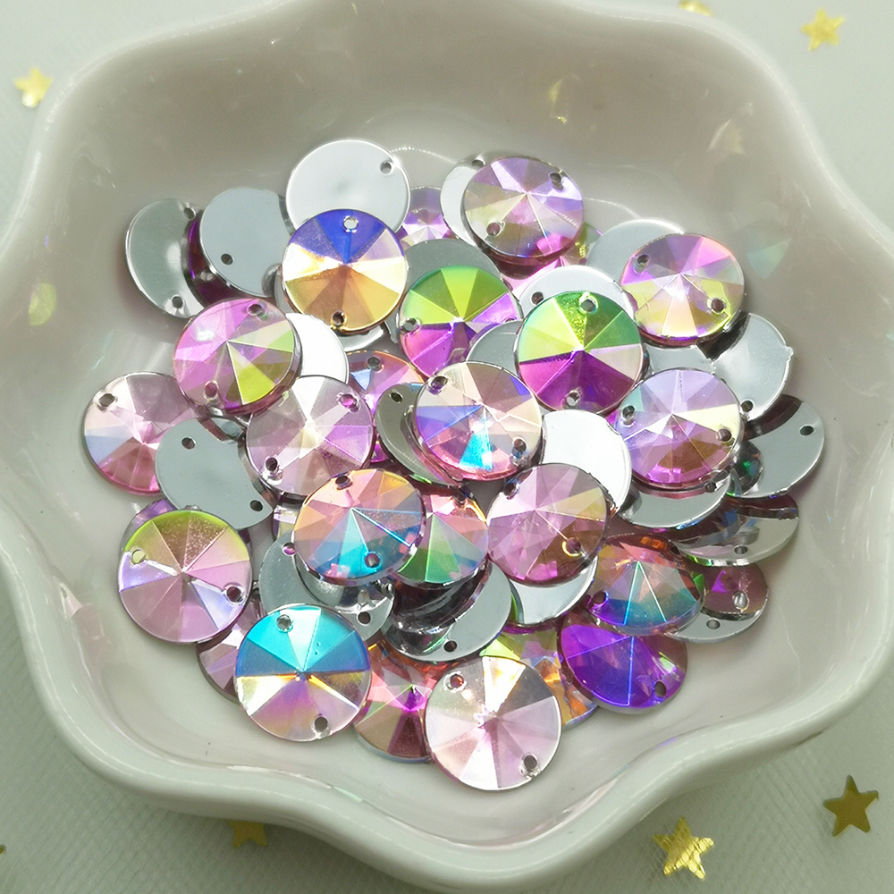 200pcs/pack Crafts Crystal Ab Sew Rhinestones For Clothing