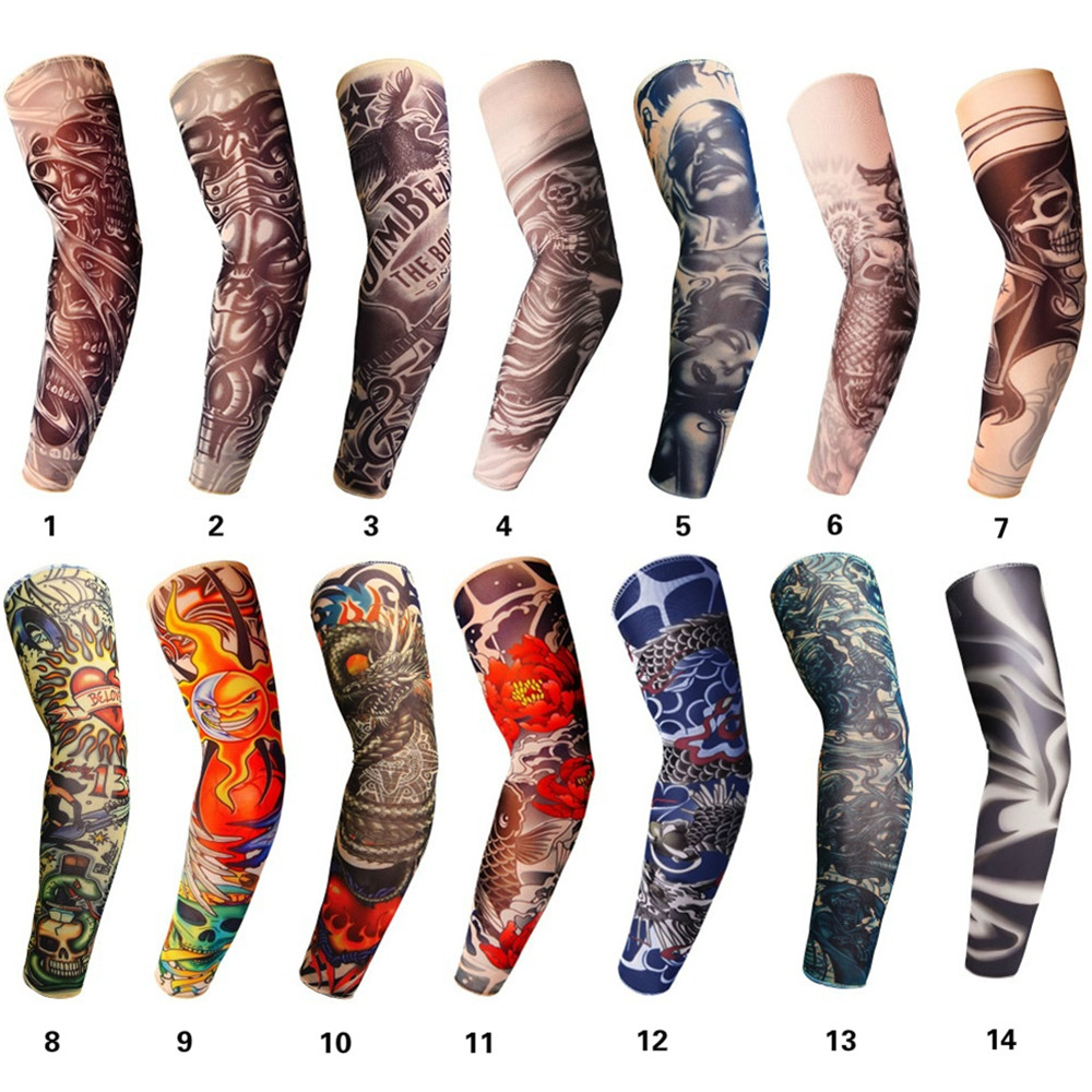 Cooling Unisex 3d Tattoo Arm Sleeves Sun Protection Outdoor Temu