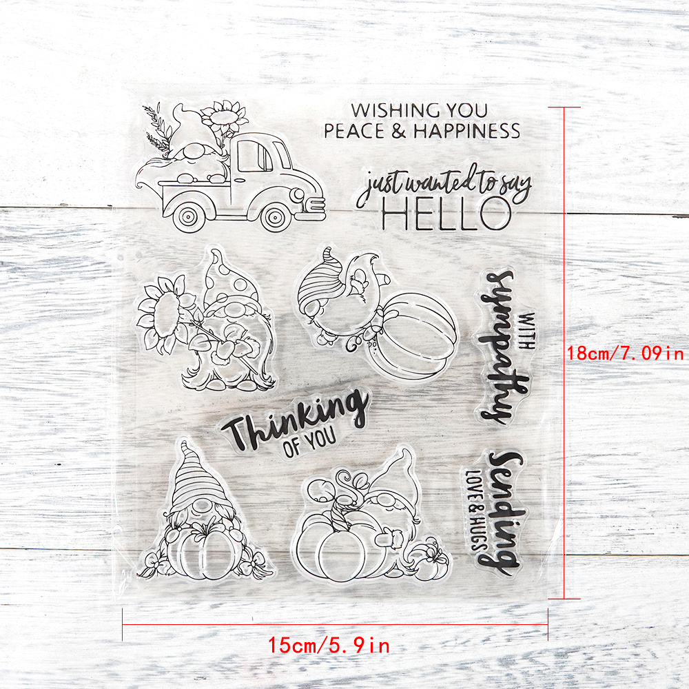 TEMU Pompoen Stempels En Snijmallen DIY Scrapbooking Siliconen Stempels Metalen Snijmallen Papieren Kaart Decoratie Foto Cadeau Dankkaart