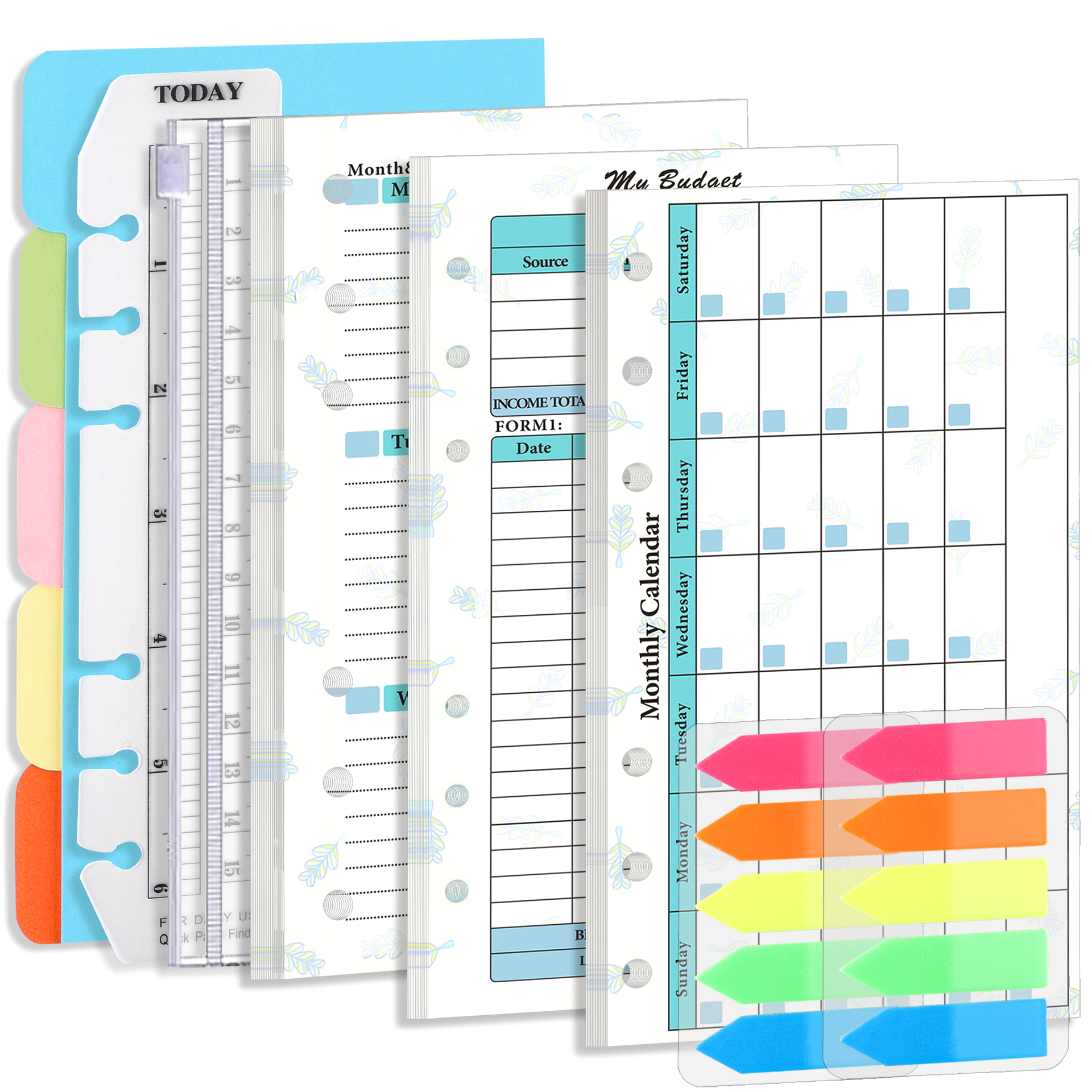 2023 Budget Planner Refill: A6 Colorful Weekly Monthly - Temu