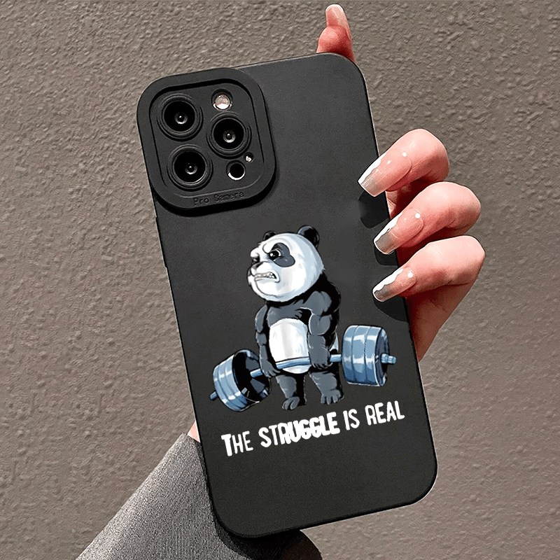 

Weight-lifting Bear Phone Case For Iphone 14 11 X 7 Series