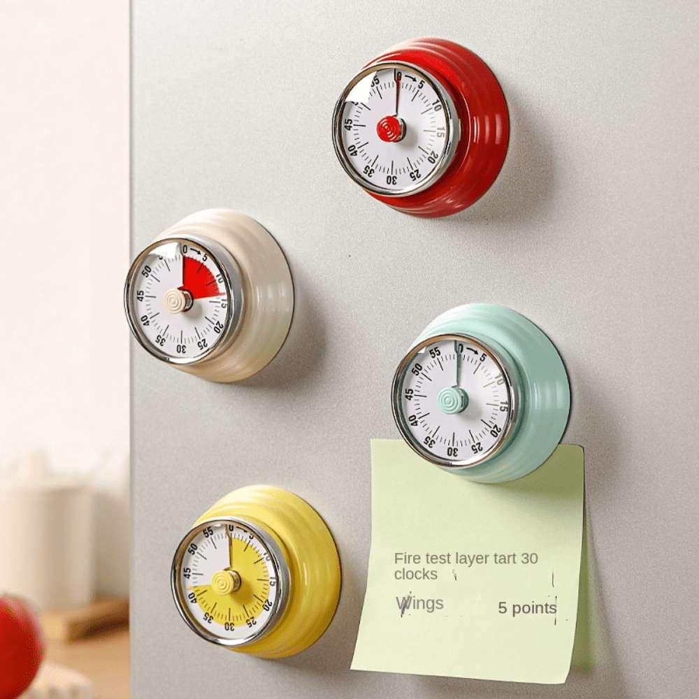 Rotary Digital Magnetic Kitchen Timer – Productivity & Pomodoro