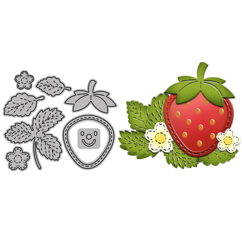 Strawberry Metal Cutting Dies Scrapbooking Albums Creative - Temu