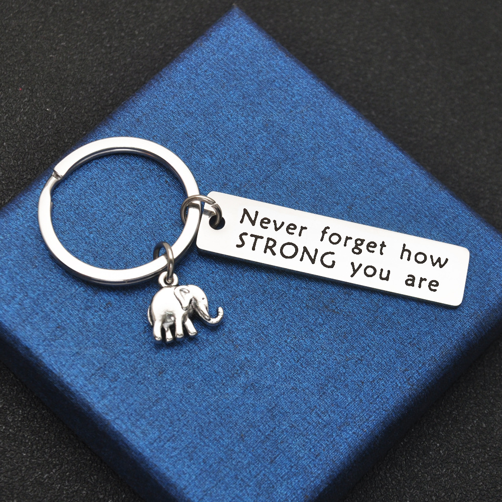 Inspirational Keyring You Never Know How Strong You