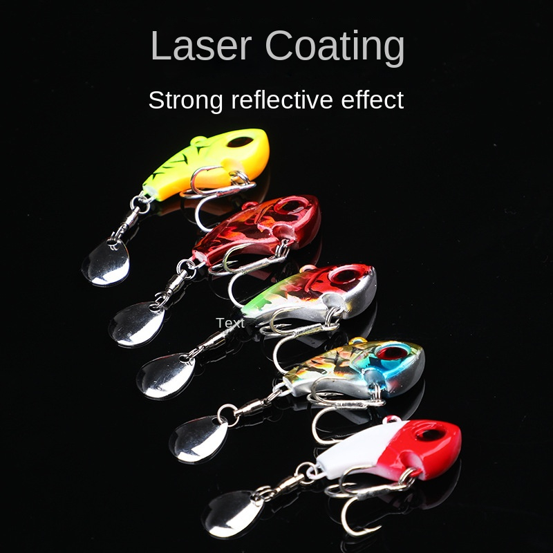 Bionic Lipless Crankbait Rotating Sequin Treble Hook Long - Temu