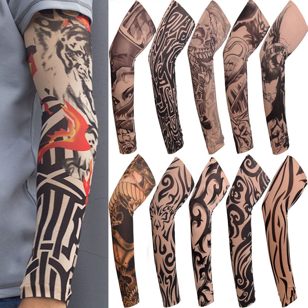 Uv Protection Camouflage Arm Sleeves Outdoor Sports Elastic - Temu