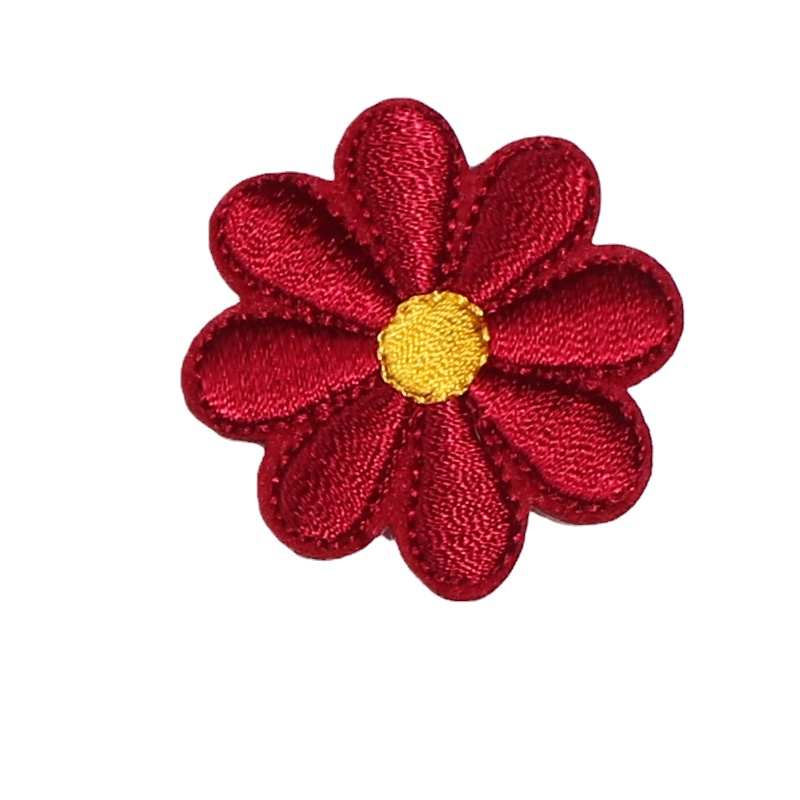 10PCS Embroidery Daisy Sunflower Flowers Sew Iron On Patches Badges Daisy  For Dresses Bag Hat Jeans Clothes Applique DIY Crafts