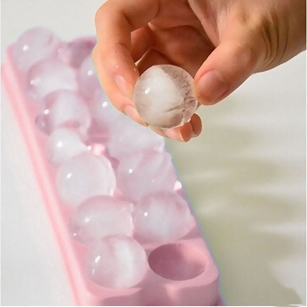 Ice Cube Tray Silicone Ball Ice Cube Maker With Lid And - Temu