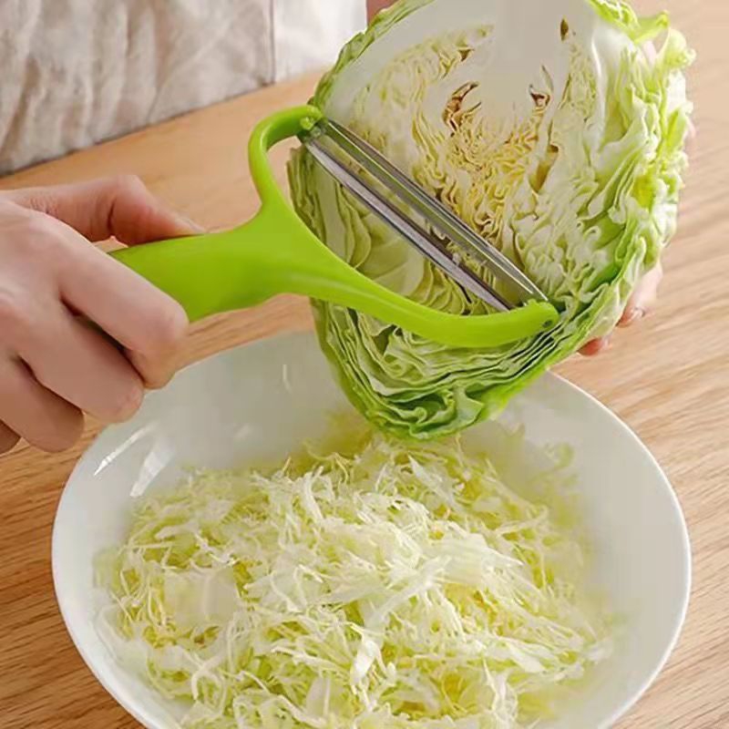 Green Cabbage Shredder,Vegetable Cutter Cabbage Slicer,Stainless Steel  Fruit Vegetable Potato Peeler Cabbage Graters Kitchen Must Have for Home
