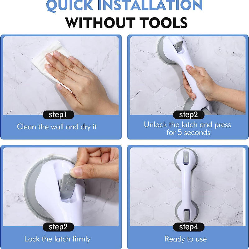 Shower Grab Bar Shower Handle Wall Handle Shower Handle - Temu
