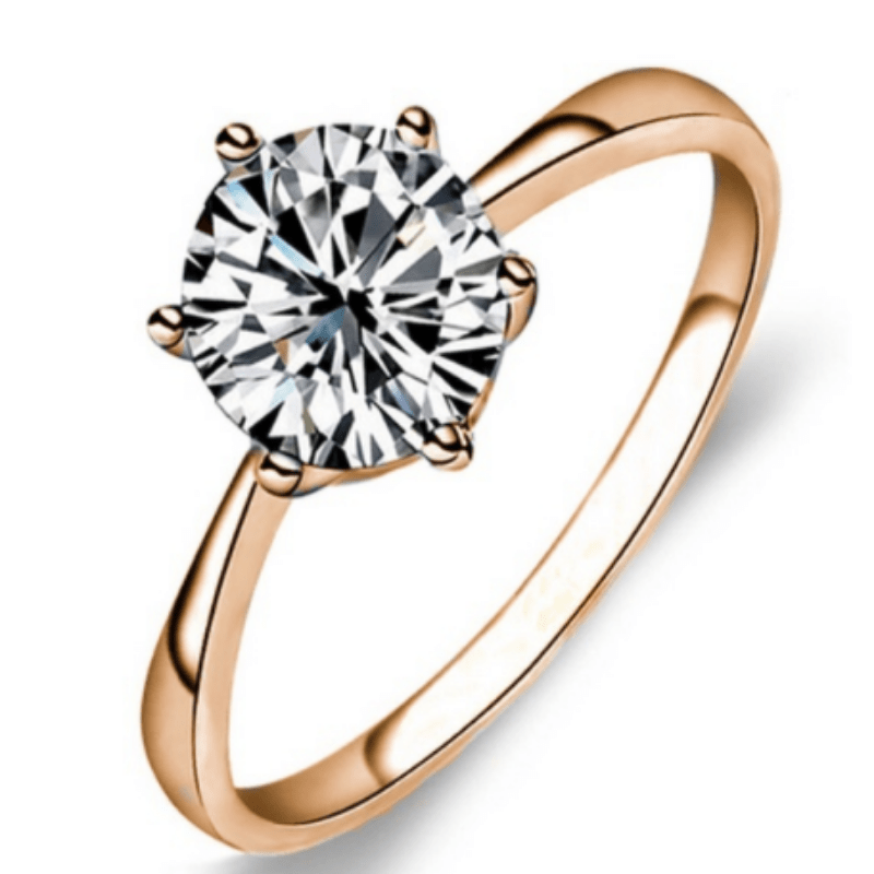 Zircon gold ring on sale price