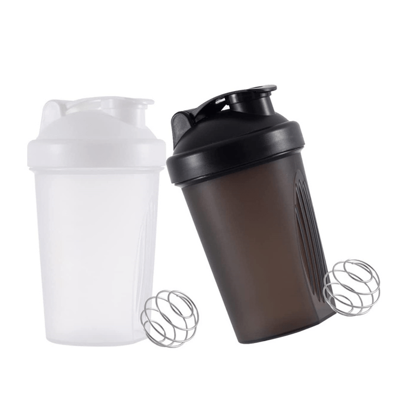 400ml Sports Shaker Bottle Plastic Whey Protein Powder Mixer Bottle With  Stainless Shaker Ball For Workout Fitness Outdoor Gym, Shop Now For  Limited-time Deals