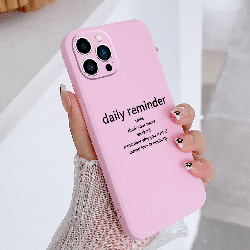 

Zf2449 Daily Reminder Phone Case, Gift For Birthday, Girlfriend, Boyfriend, Friend Or Yourself, For Iphone 15 14 13 12 11 Xs Xr X 7 8 6s Mini Plus Pro Max Se 2020/2022