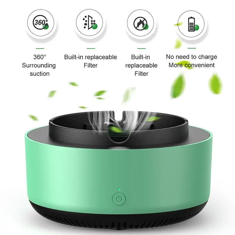 multipurpose ashtray air purifier anion purification practical ash ashtrays portable gadgets house accessories for family office details 0