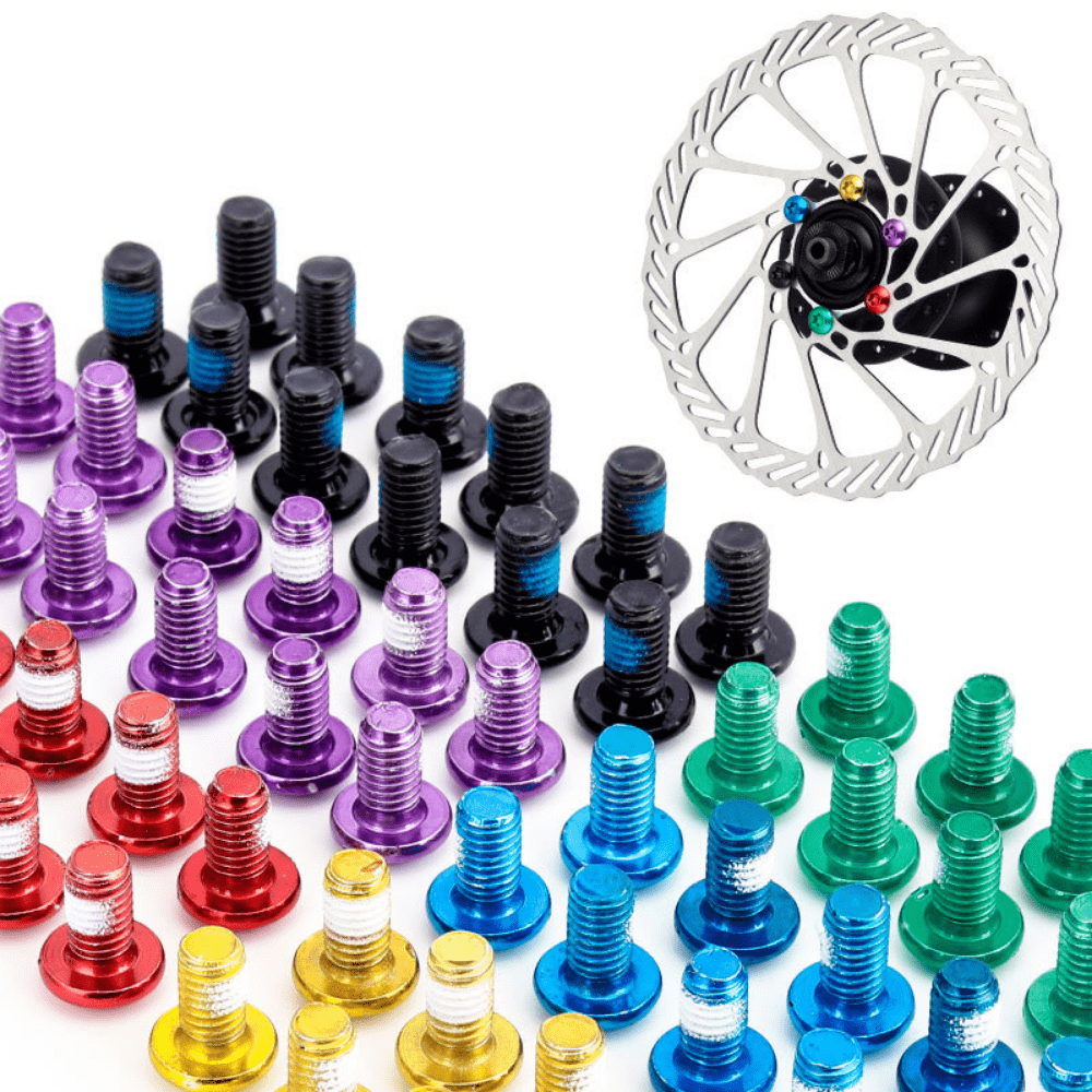 

12pcs/lot Stainless Steel Bicycle Disc Brake Rotor Bolt - T25 Torx M5*10 Fixing Screw For Mtb Cycling - Durable And Reliable Accessory