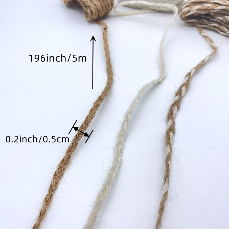 0.39inch Natural Jute Ribbon Bow Crafts Diy Vintage Jute - Temu