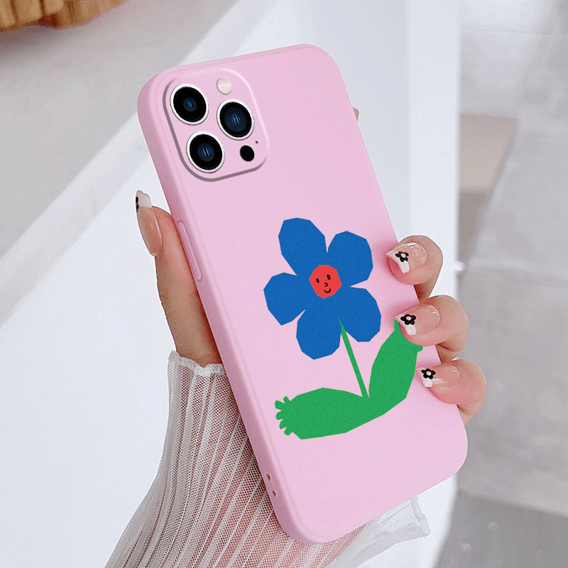 Hermosa Funda Teléfono Flores Rosas: Regalo Perfecto - Temu