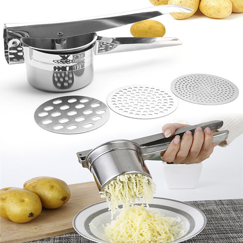 Kitchen Tools & Gadgets Potato Press Bean Masher Stainless Steel