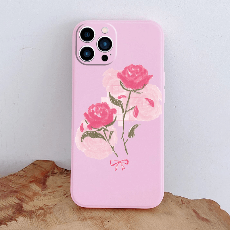 Apple Funda de silicona Rojo rosa Apple iPhone X - Funda de