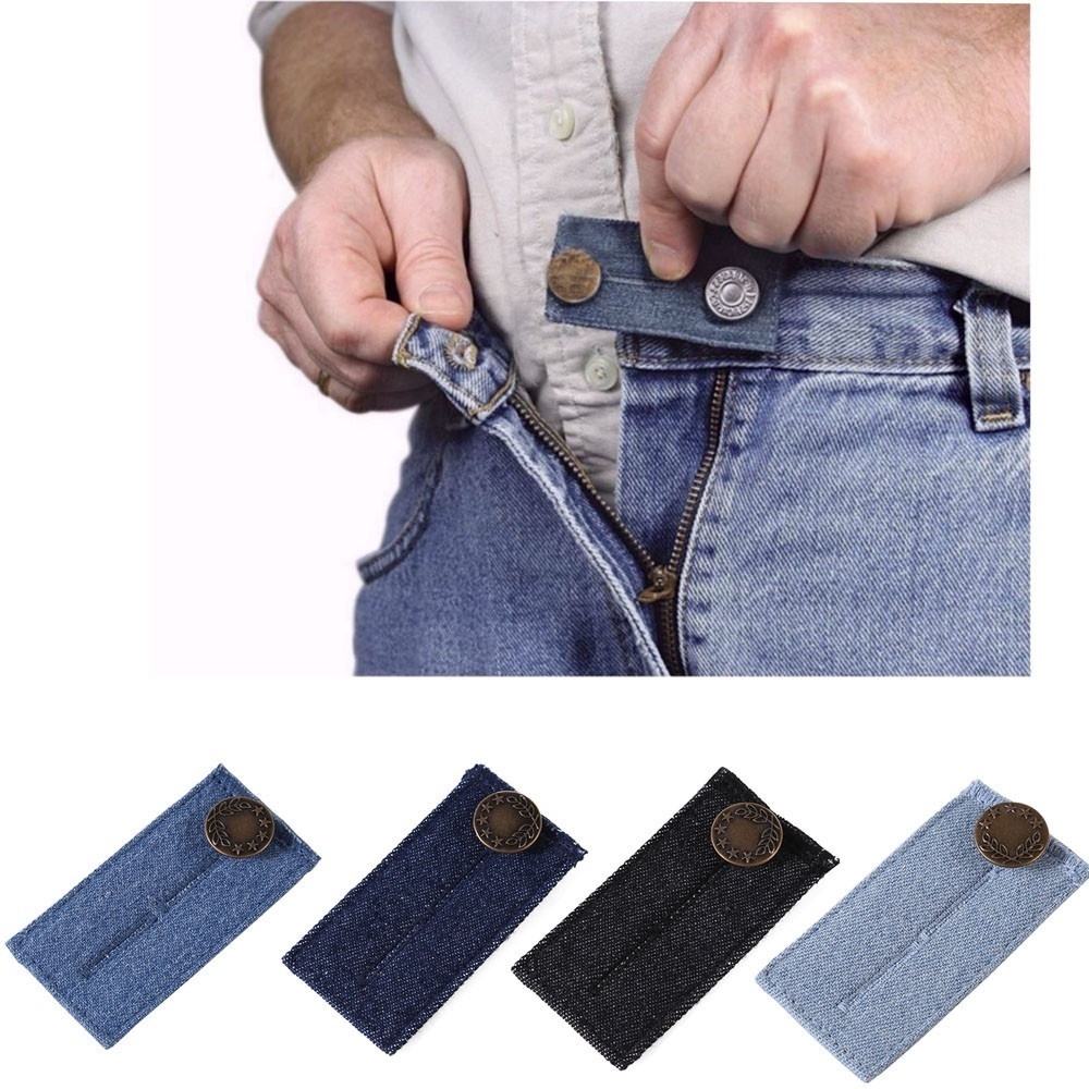 5pcs/Set Durable Jeans Pants Button Extenders Skirt Elastic Pants Waist  Extender
