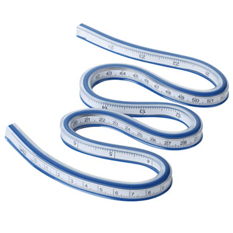 

1pc, Flexible Curve Ruler, Rulers For Drawing And Sewing, Curve Ruler, Curved Ruler, Bendable Ruler, Flexible Curve Template, Flexi Curve, Flexible Ruler For Engineering