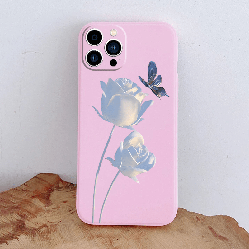 Carcasa/funda Silicona Teléfono Móvil Color Rosado Diseño - Temu