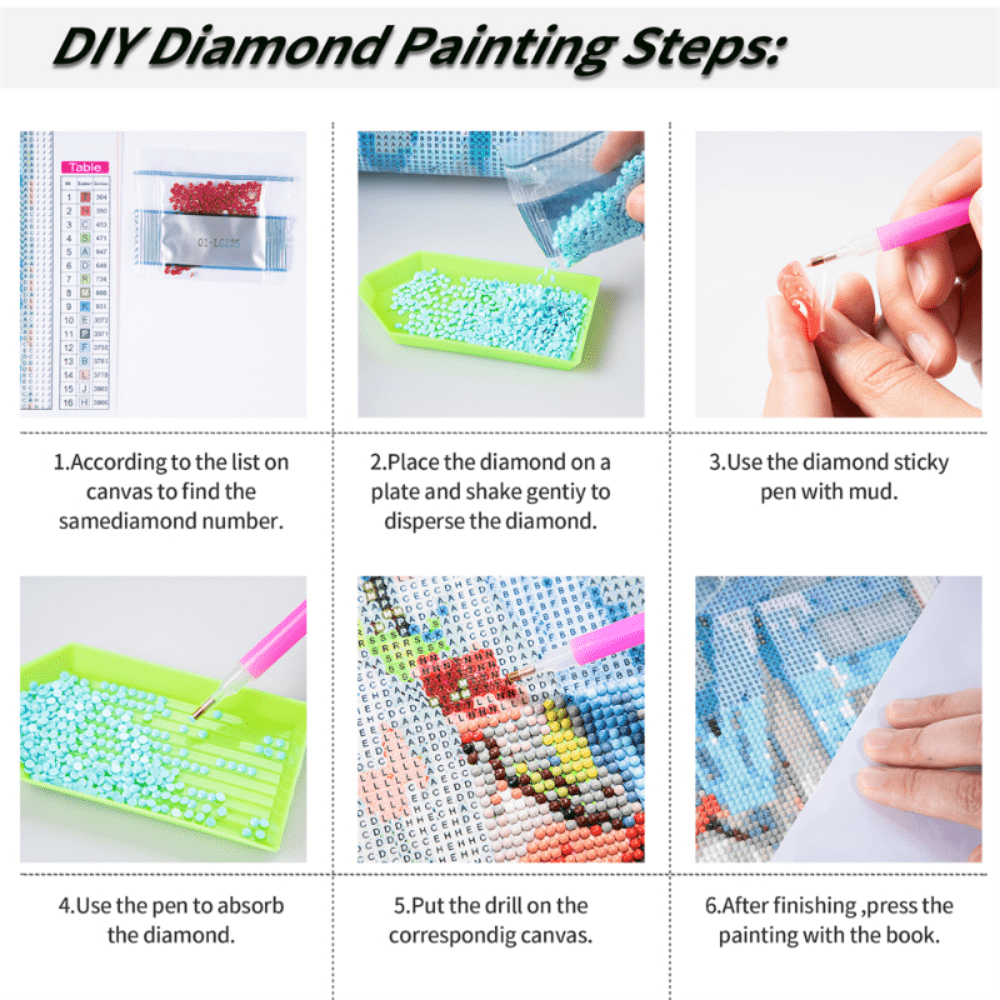  DIY Diamond Painting Kits for Adults, 5D Diamond Art
