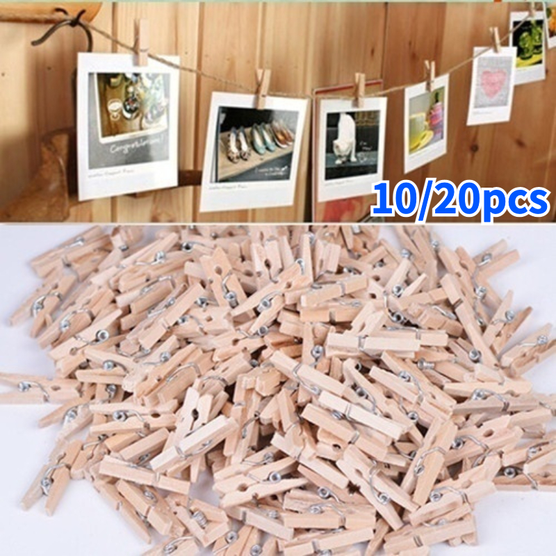 100pcs Wooden Clips, Multicolor Pegs, Storage Clips, Photo Clips,  Woodworking Craft Clips, Art Clips, Diy Clips For Photos Paper, Multiple  Functions