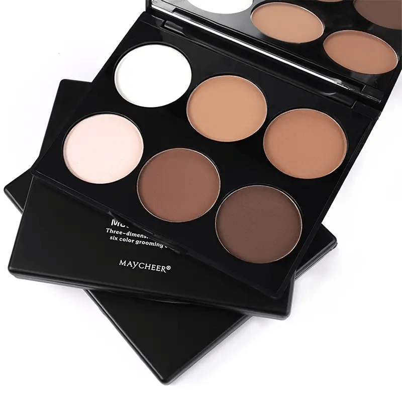 Maycheer 3D Brightening Contouring Powder Compact Palette for Face Use
