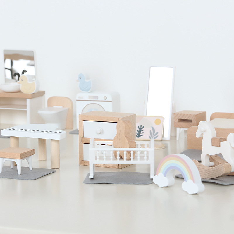 Maison de jeu en bois jouet simulation pour enfants - Temu Switzerland
