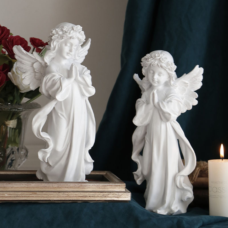 1pc Statua Giardino 'angelo Piangente Retrò Statue Dee - Temu