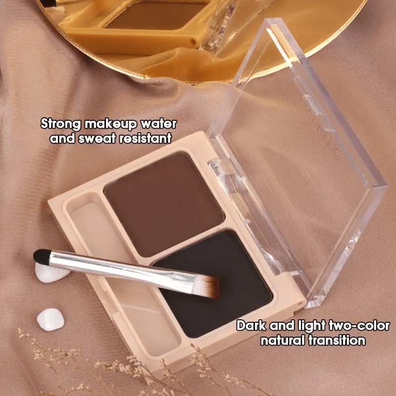 Double Effect Eyebrow Powder Palette with Brush