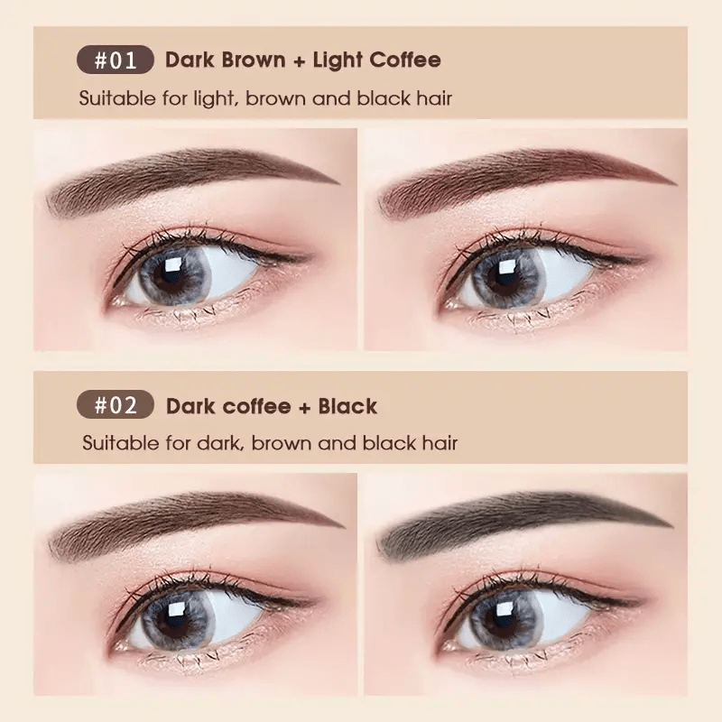 Double Effect Eyebrow Powder Palette with Brush