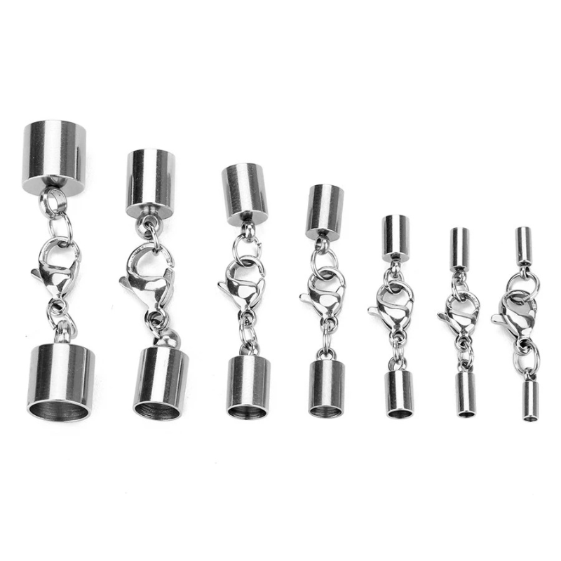 Stainless Steel Leather Cord Clasp Gold Crimp Tip End Connectors for Necklace  Bracelet Jewelry Making Supplies - China Stainless Steel Caps and End Caps  price