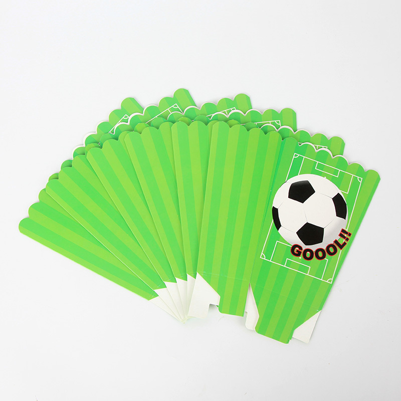 Cajas Palomitas Fútbol Cartón pequeñas (6)✔️ por sólo 2,66 €. Envío en 24h.  Tienda Online. . ✓. Artículos de decoración  para Fiestas.