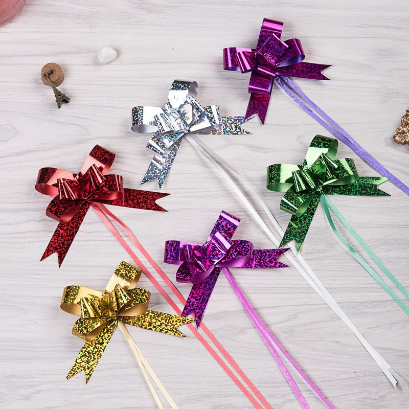 100pcs plastic bows for gifts Gift Ribbon Knot Ribbon Knot for Gift Wrapping