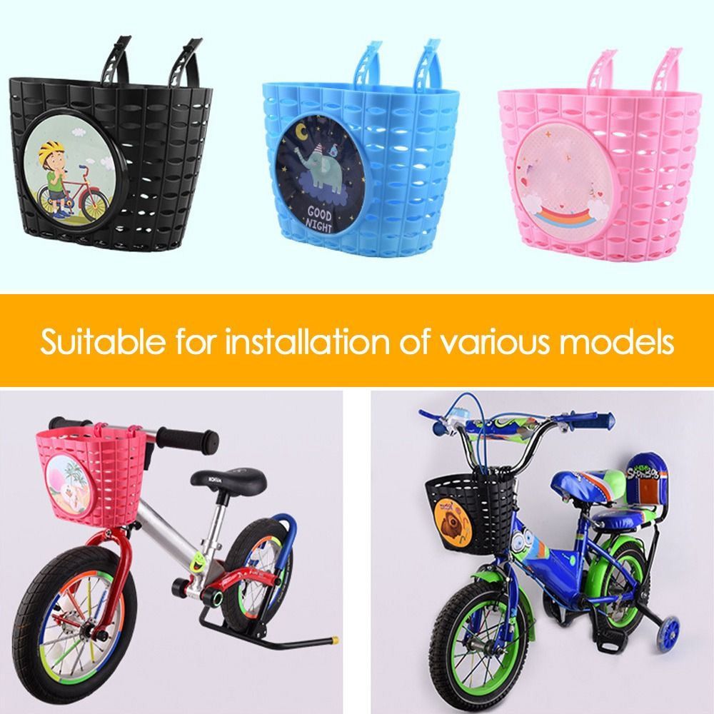 Cestas de bicicleta Bolsa de almacenamiento ligera Accesorios de ciclismo  Bicicletas Rack de carga Cesta de bicicleta para niño y niña equipaje