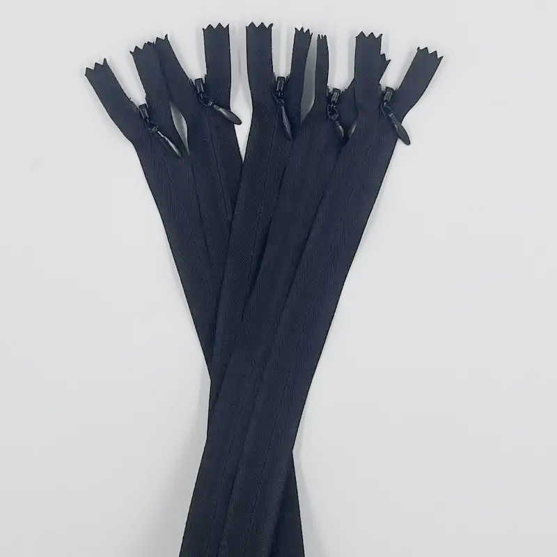 DOITEM 5 Cerniere Invisibili In Nylon 35 Cm – Multicolore E Nere, Per Cucito E Bricolage