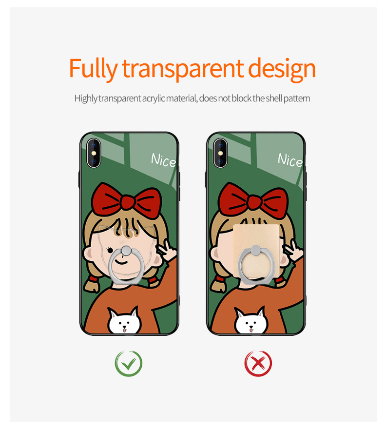 Soporte Teléfono Móvil Anillo Dedo Gato Transparente Iphone - Temu
