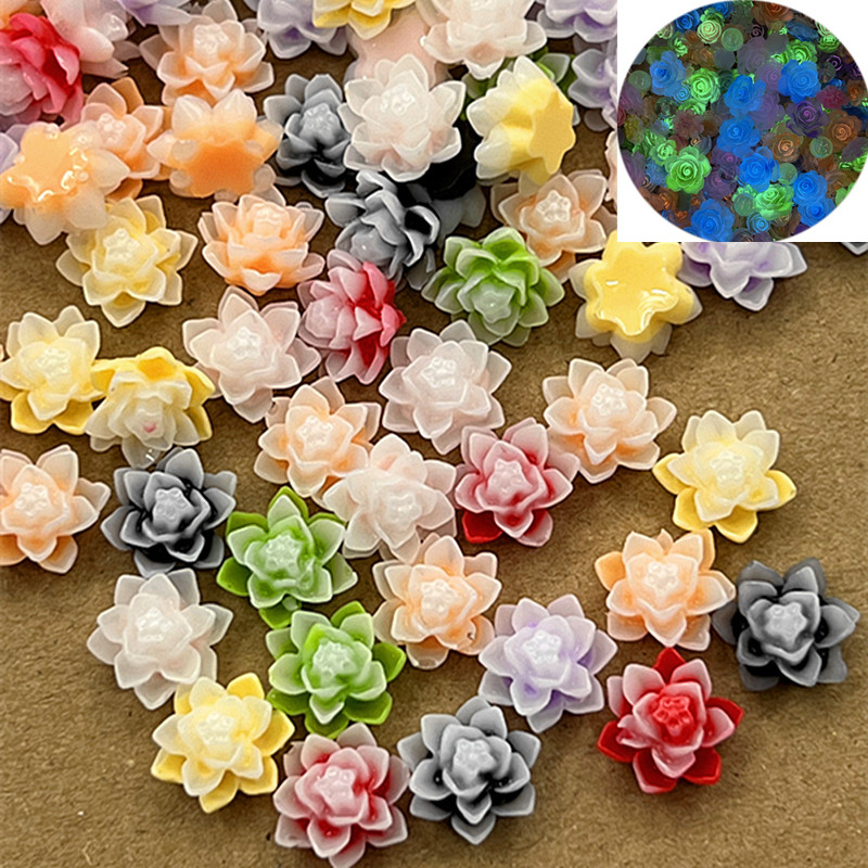 Multi colored Resin Flower Luminous Flower Decoration Crafts - Temu