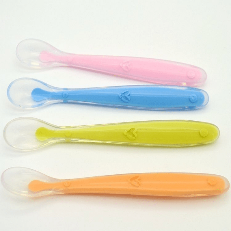 Juego De Cucharas De Silicona Para Bebés, Cuchara De Temperatura Para  Niños, Suplemento De Agua Para Alimentación De Bebés Recién Nacidos, Cuchara  De Cabeza Blanda - Industrial Y Comercial - Temu